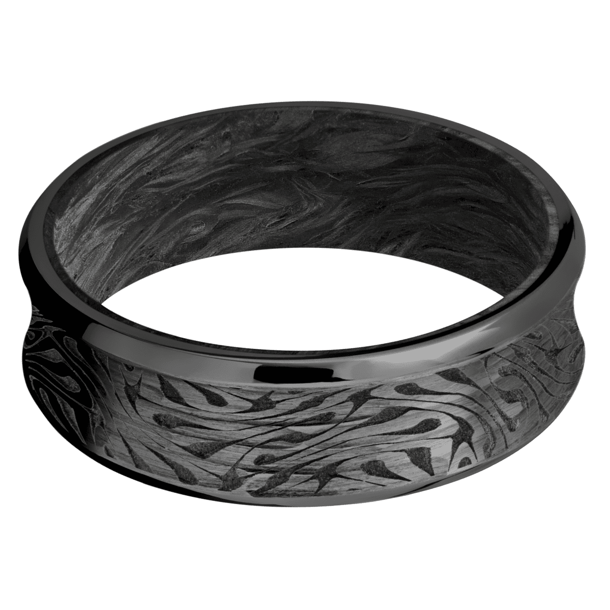 Zirconium + Treebarkh , Polish Finish + Forged Carbon Fiber Sleeve