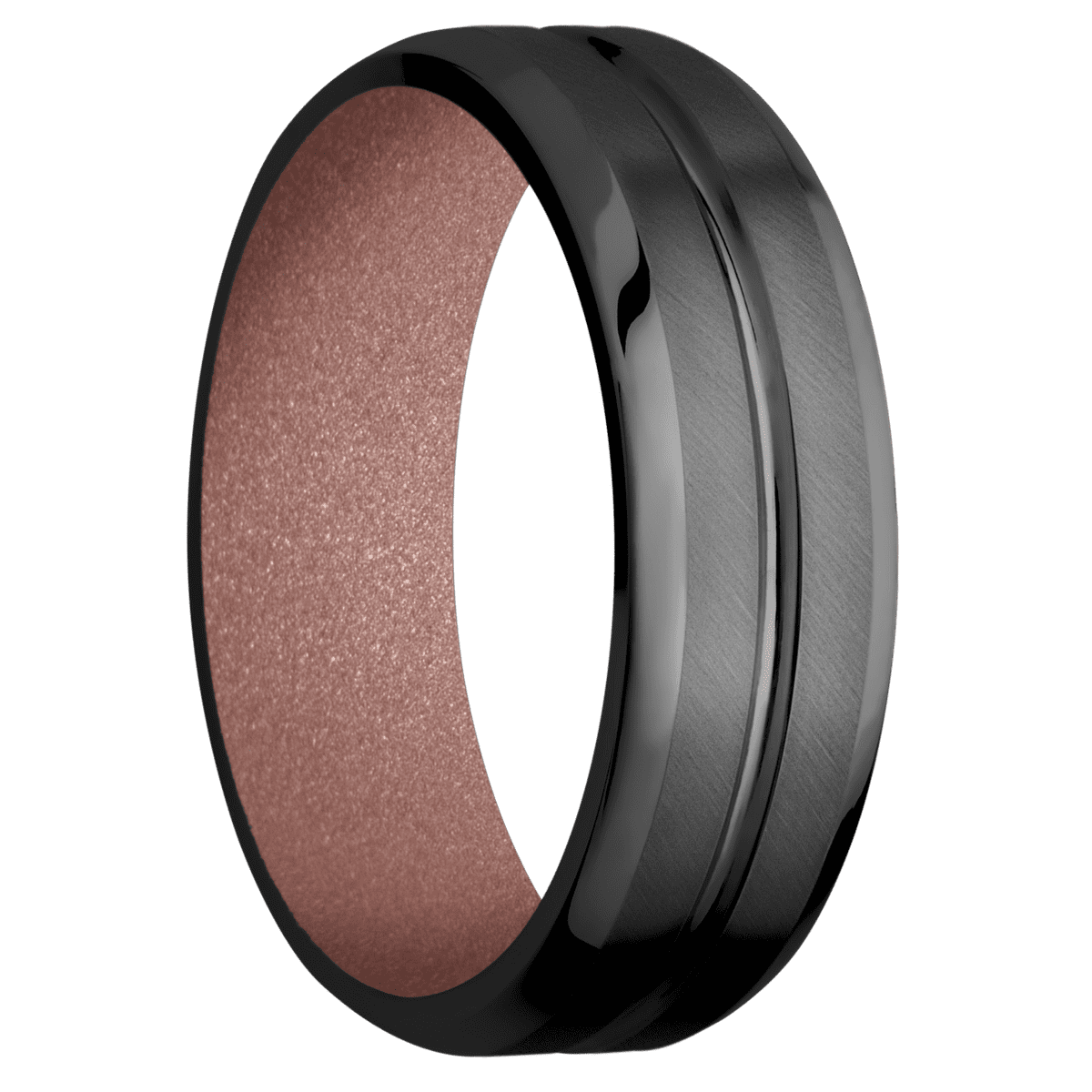Zirconium + Polish , Anglesatin Finish + Rose Gold