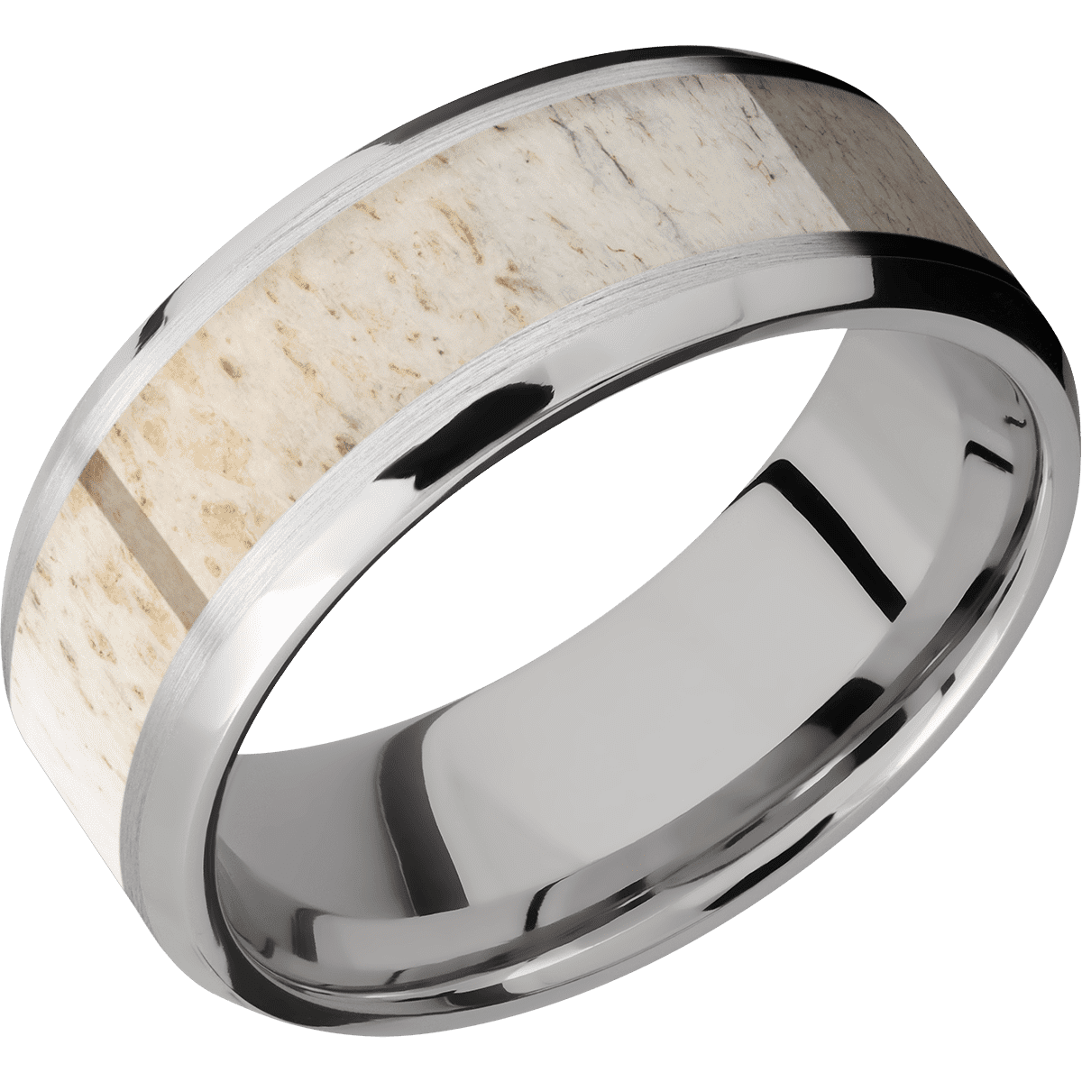 14K White Gold + Satin , Polish Finish