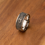 Size 10 Titanium with Mountain Engraving
