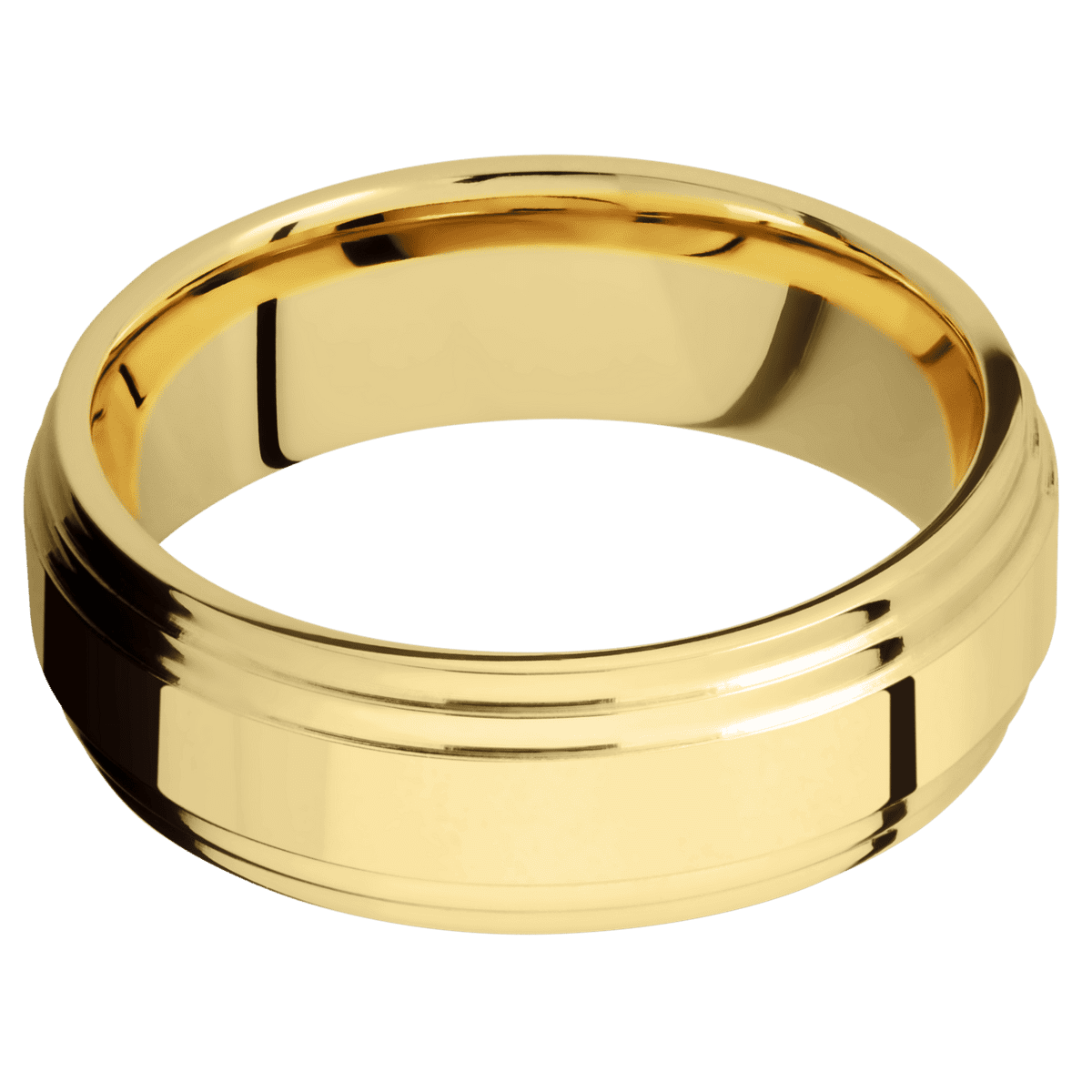 14K Yellow Gold + Polish , Polish Finish