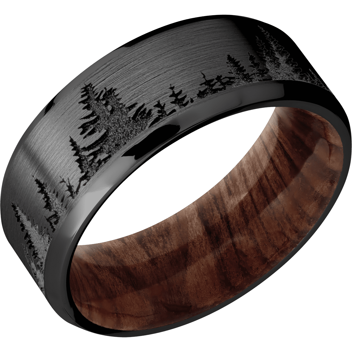 Zirconium + Satin , Polish Finish + Sequoia