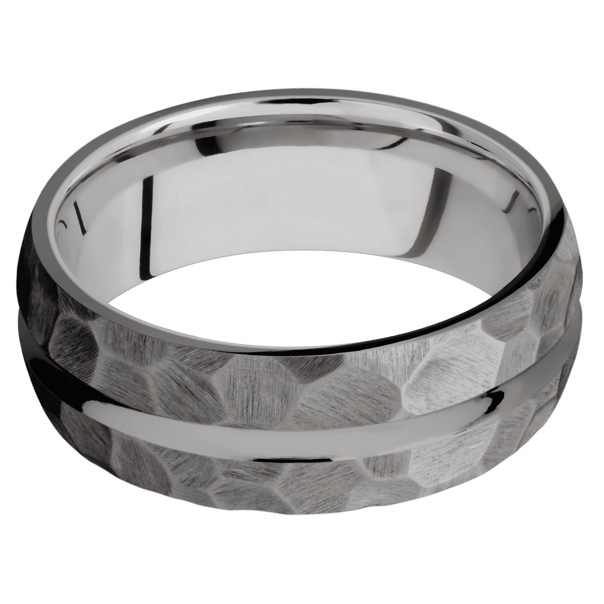 Tantalum Noir + Polish , Rock Finish + Titanium