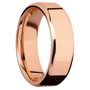 14K Rose Gold + Polish , Polish Finish