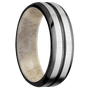 Zirconium + Polish , Crosssatinsilver Finish + Antler