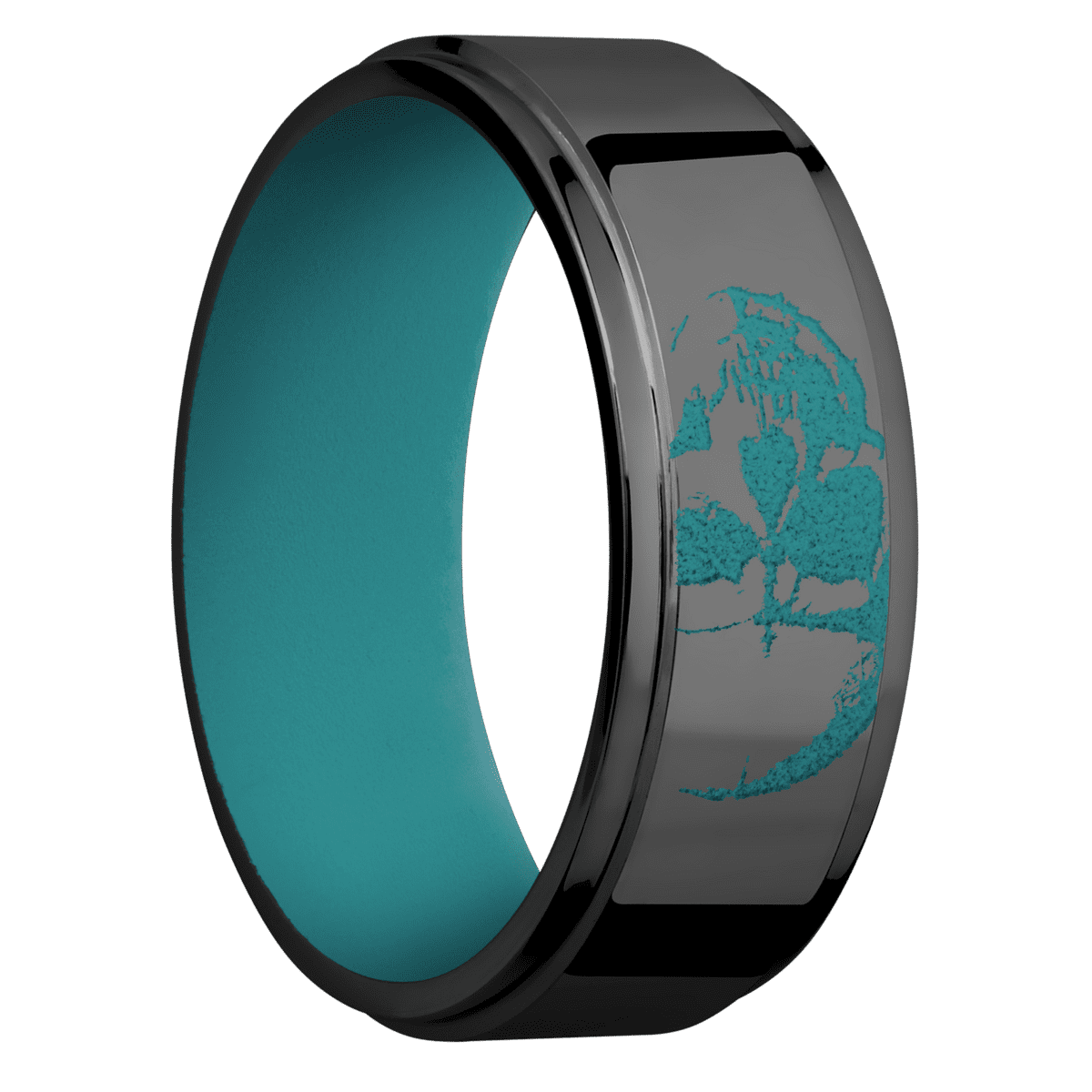Zirconium + Polish , Polish Finish + Teal