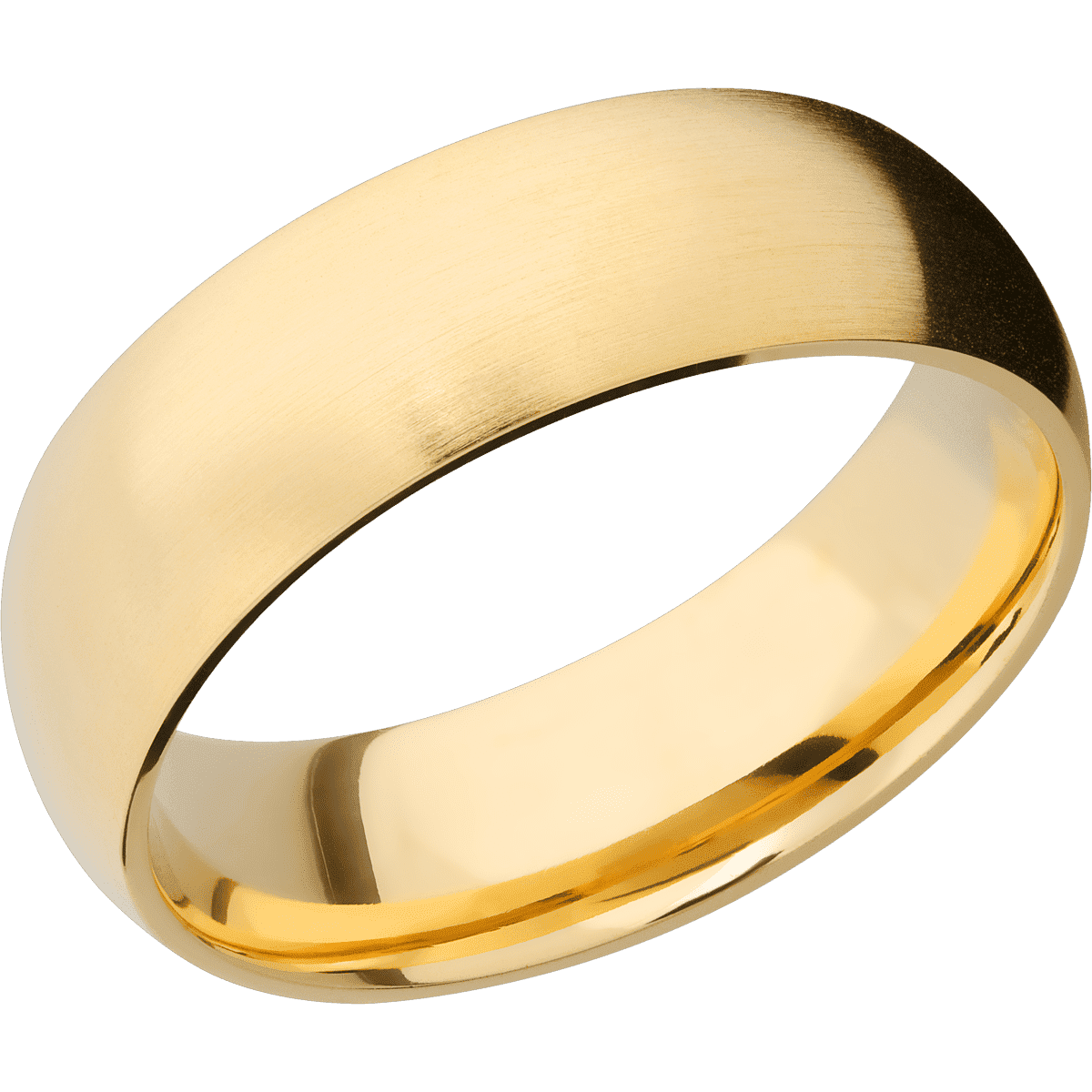 18K Yellow Gold + Satin Finish