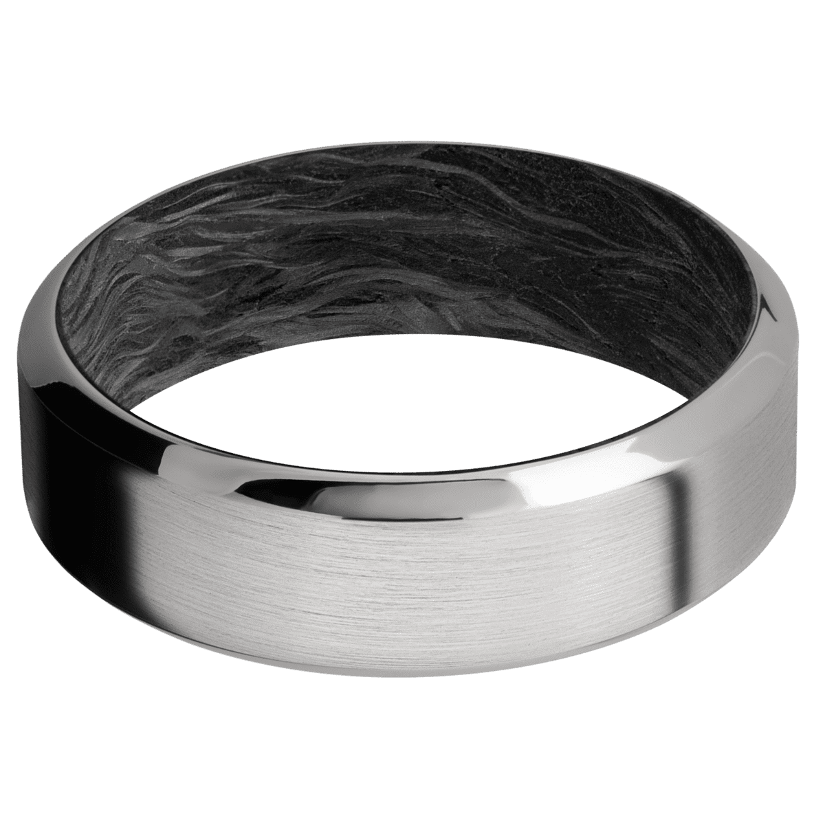 Titanium + Satin , Polish Finish + Forged Carbon Fiber Sleeve