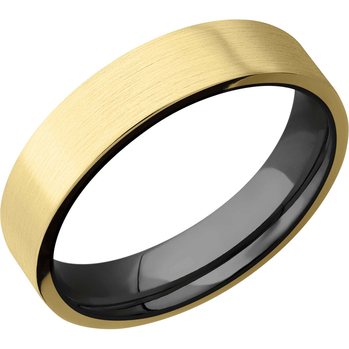 18K Yellow Gold + Satin Finish + Zirconium