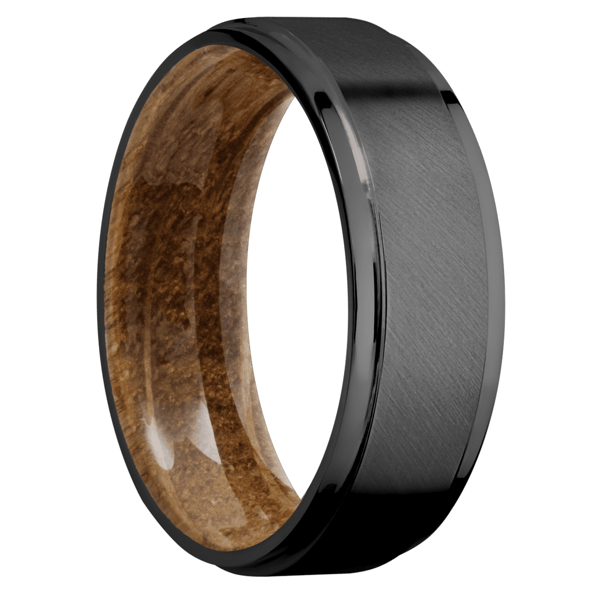 Zirconium + Anglesatin , Polish Finish + Whiskey Barrel