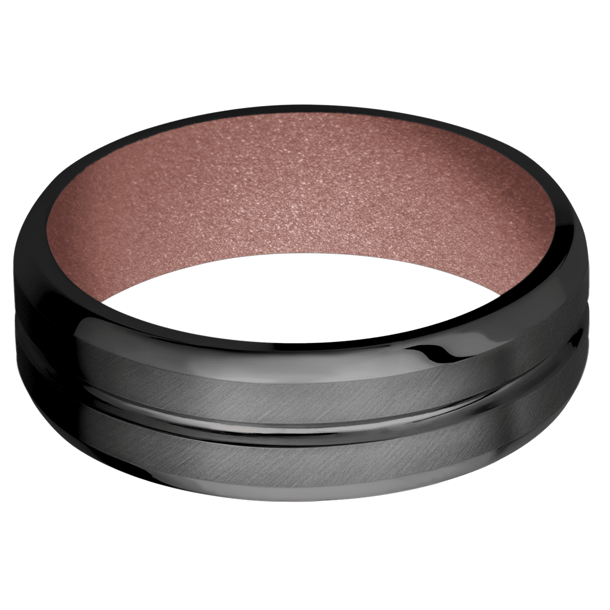 Zirconium + Polish , Anglesatin Finish + Rose Gold