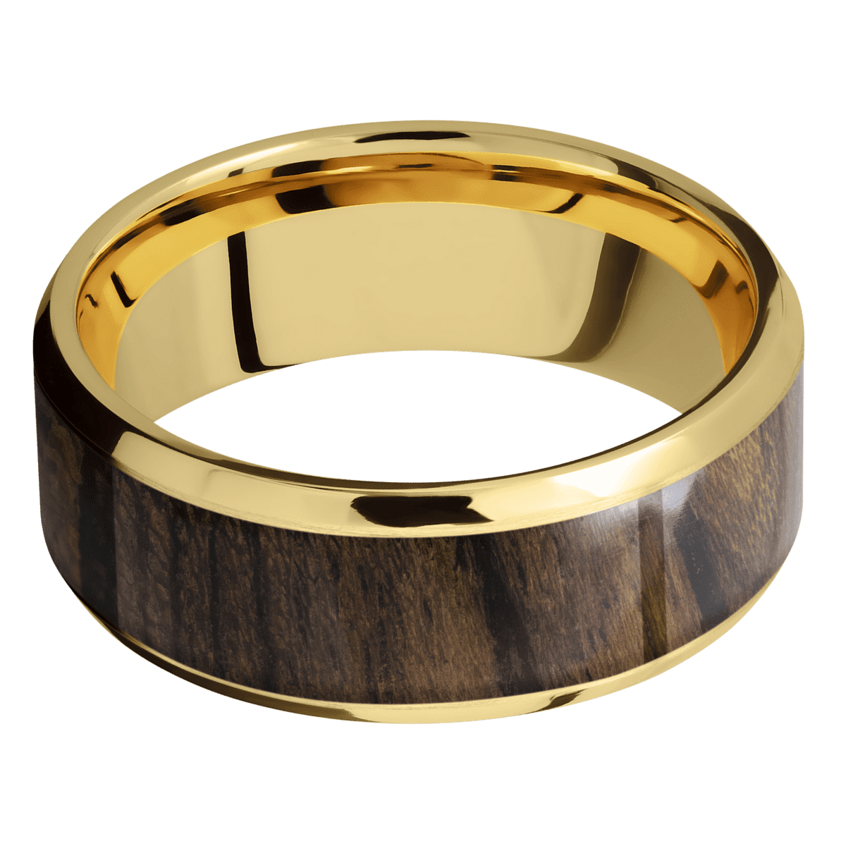 14K Yellow Gold + Satin Finish