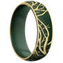 10K Yellow Gold + Satin Finish + Eastern Green
