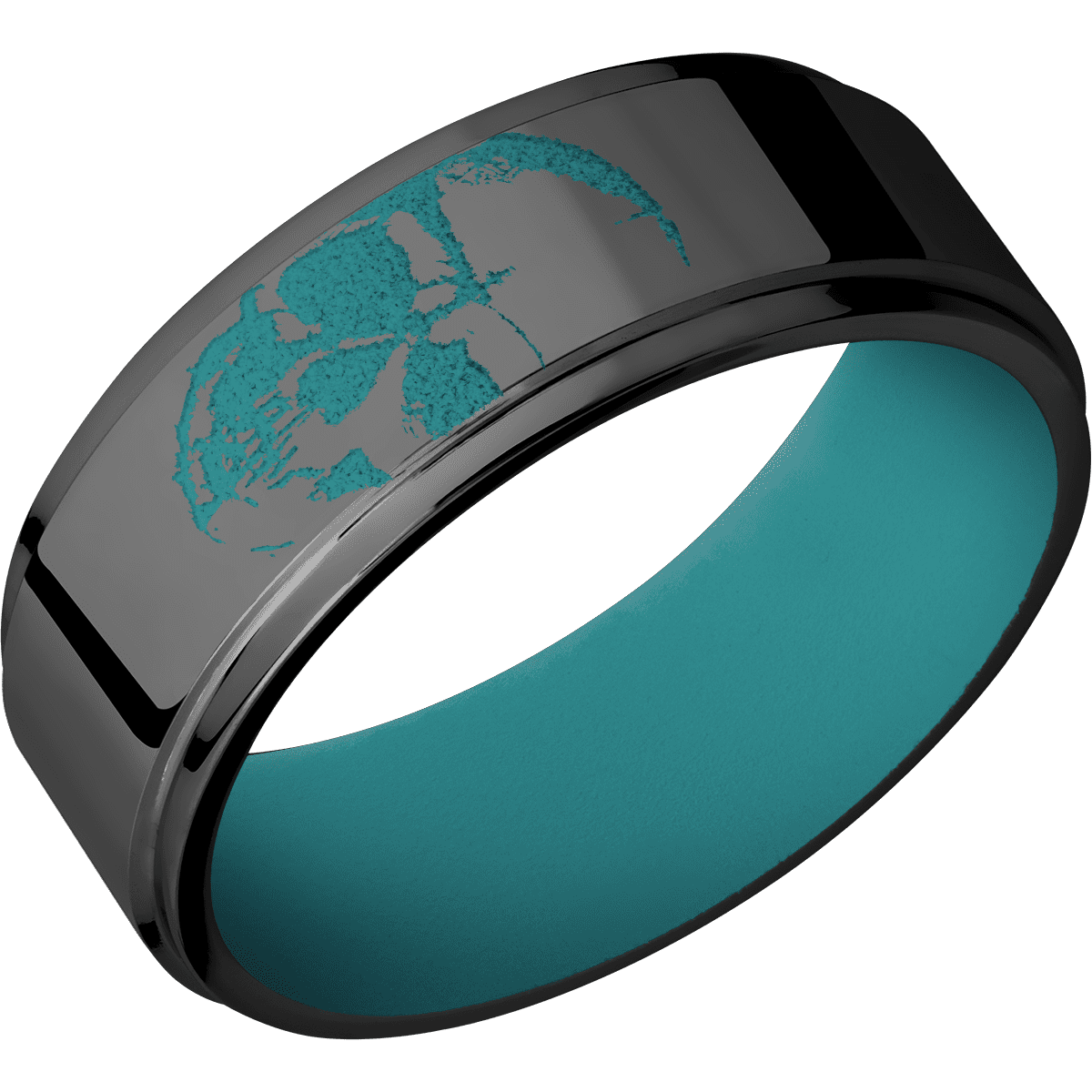 Zirconium + Polish , Polish Finish + Teal