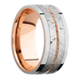 Platinum + Polish Finish + 14K Rose Gold