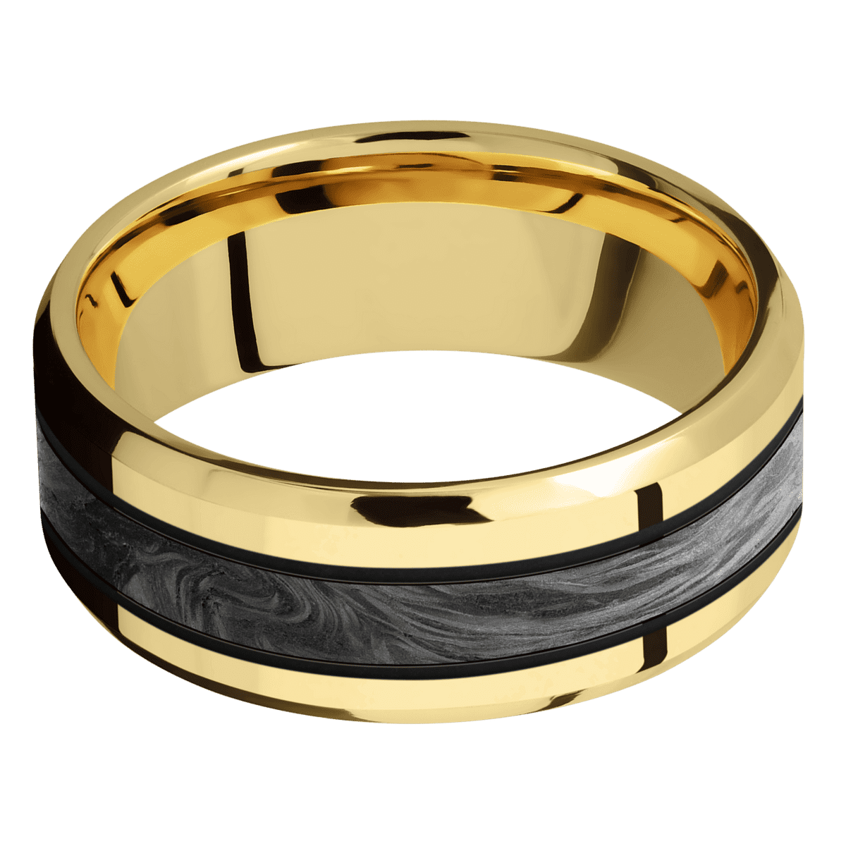 14K Yellow Gold + Polish , Polish Finish