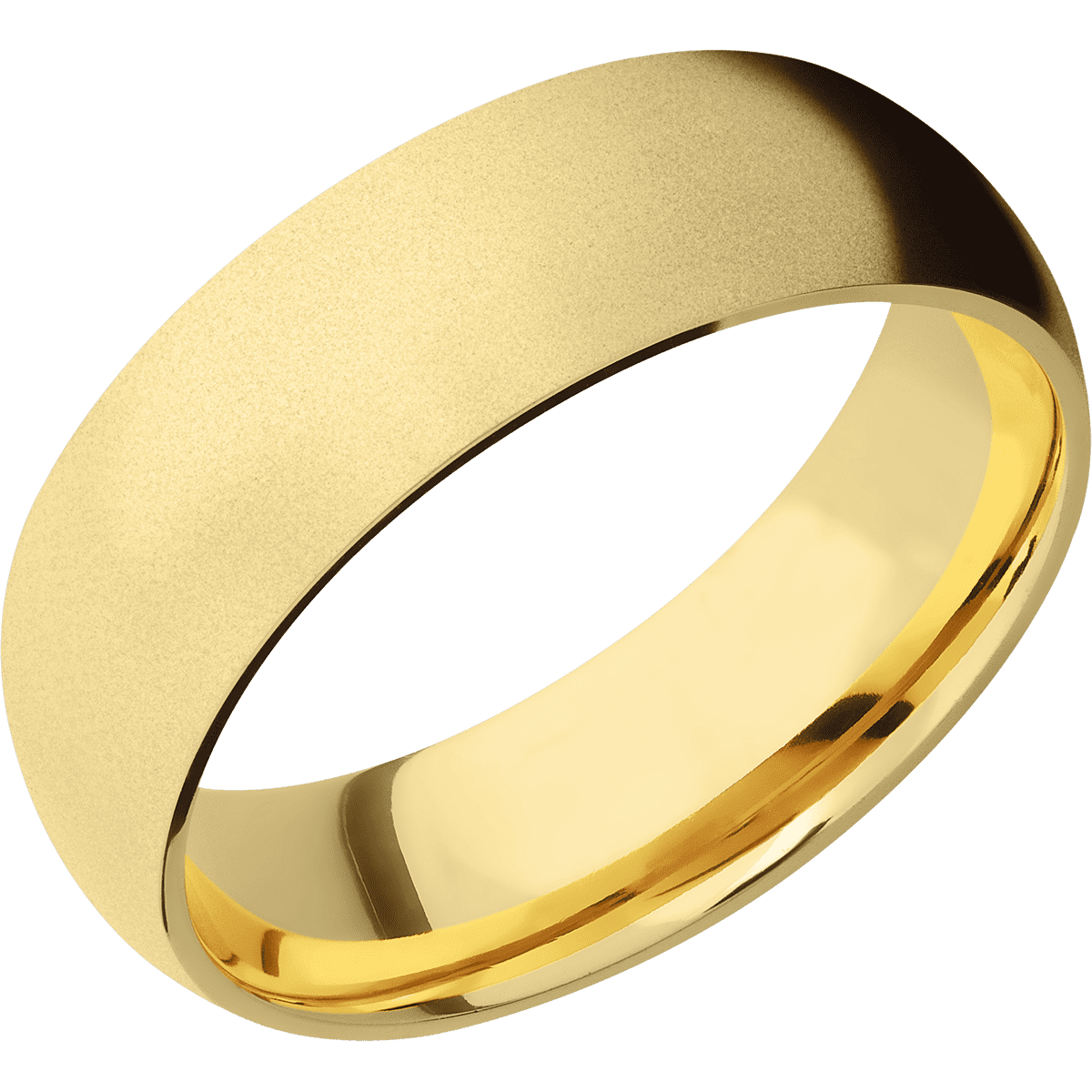 10K Yellow Gold + Bead Finish