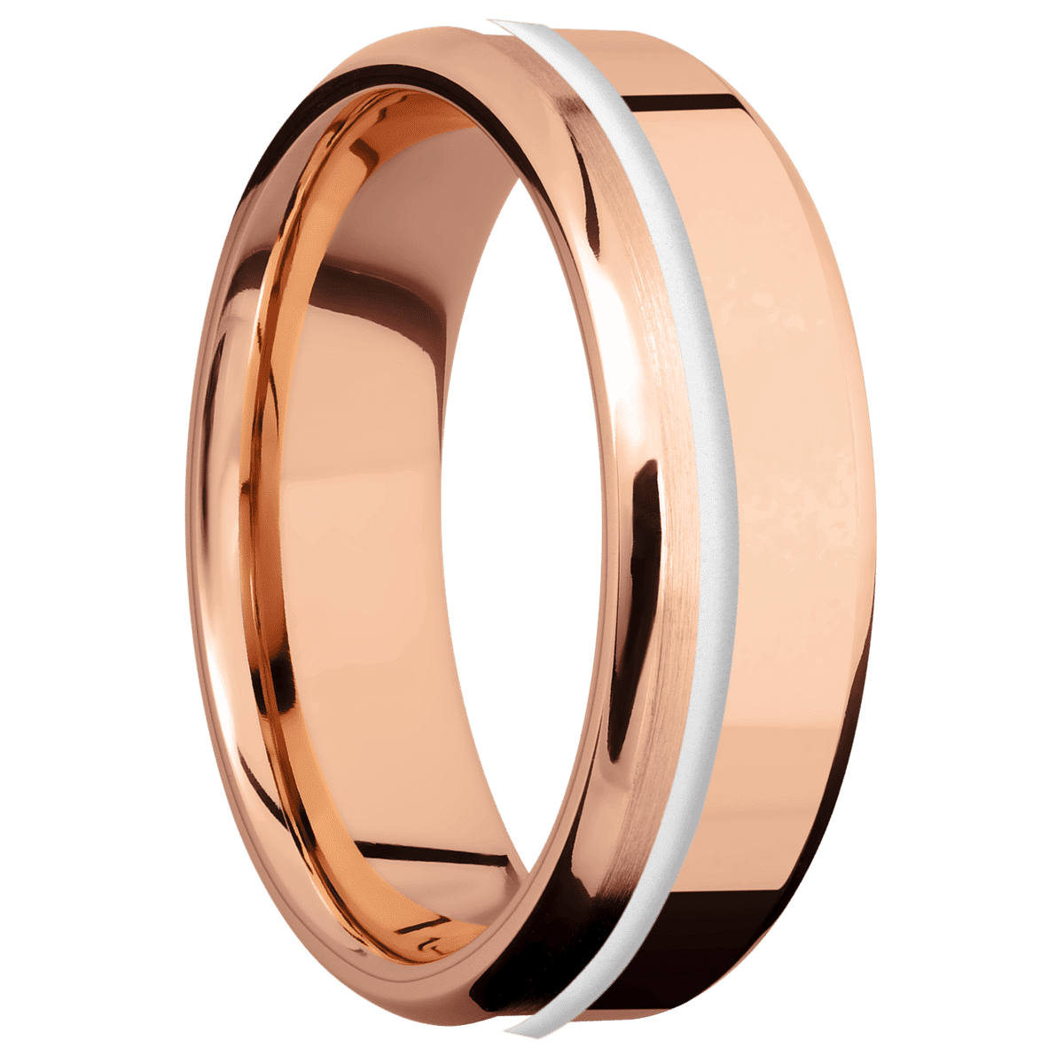 18K Rose Gold + Polish , Polish Finish + 14K Rose Gold