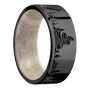 Zirconium + Polish Finish + Antler Sleeve
