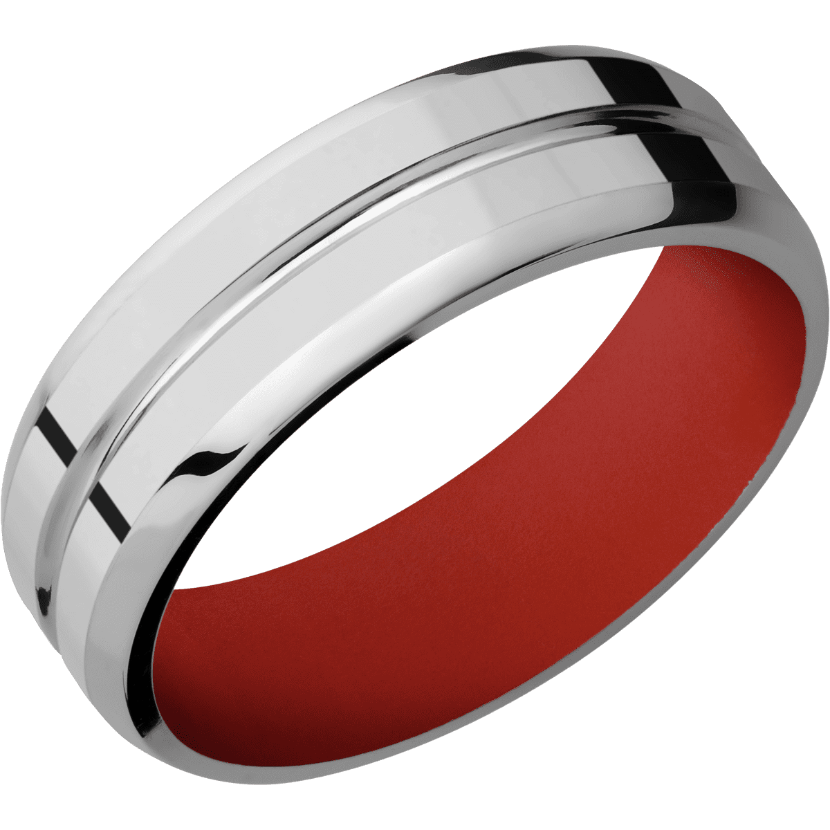 Titanium + Polish , Polish Finish + Red Apple