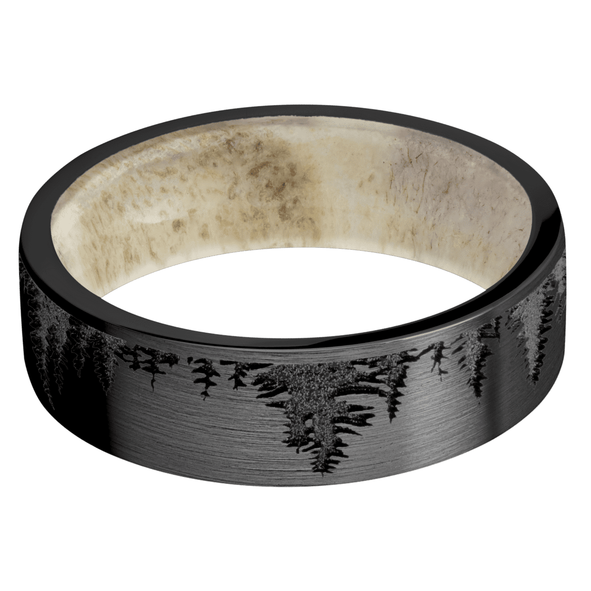 Zirconium + Satin Finish + Antler