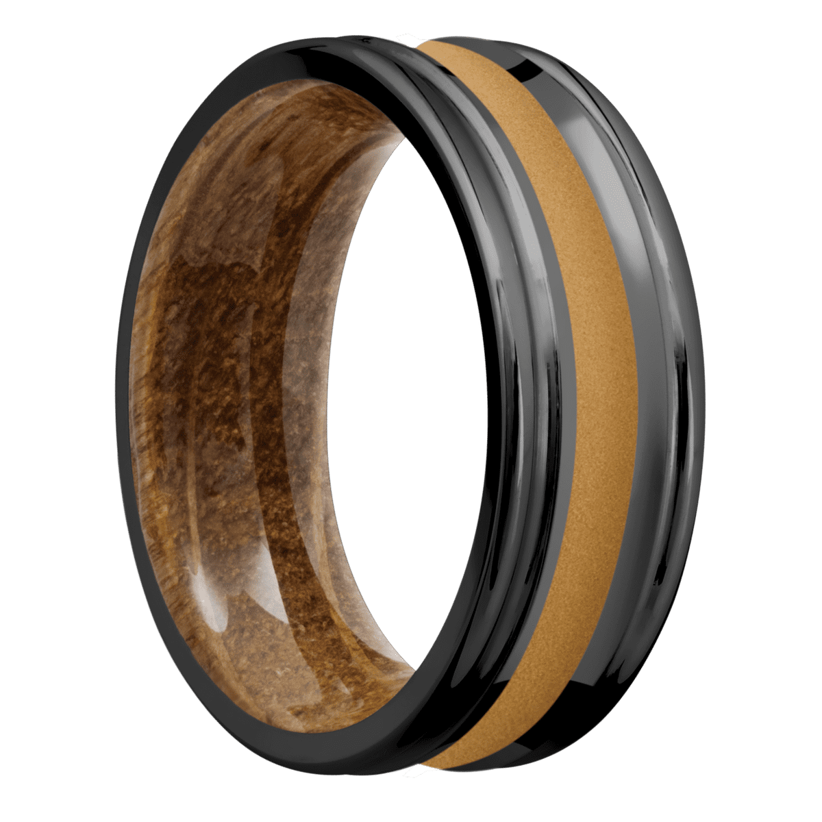 Zirconium + Polish , Polish Finish + Whiskey Barrel