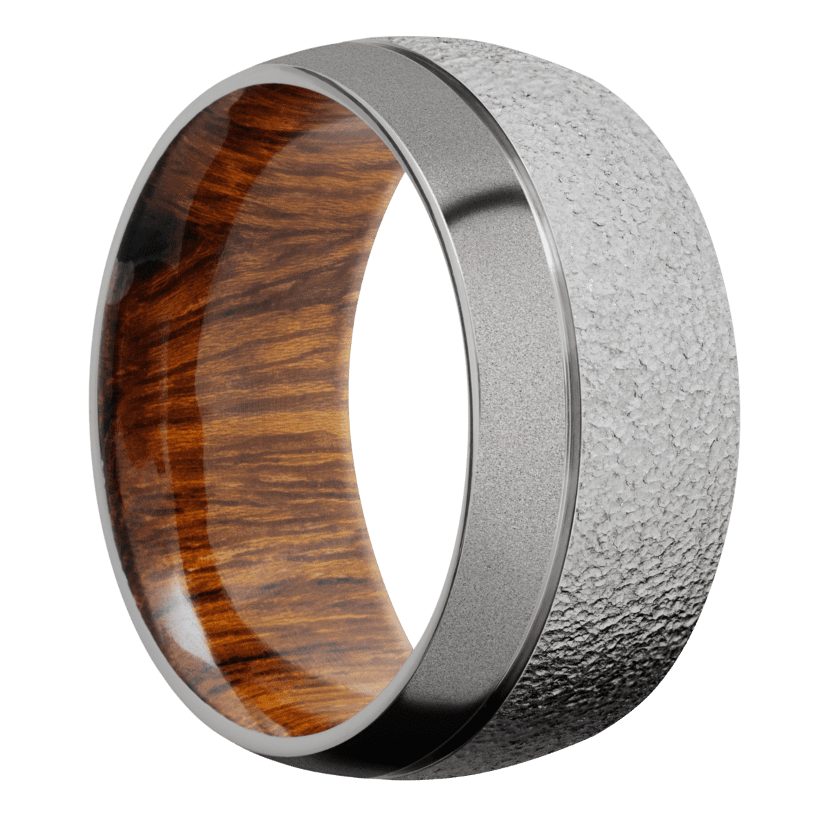 Titanium + Stipple , Sand Finish + Desert Iron Wood