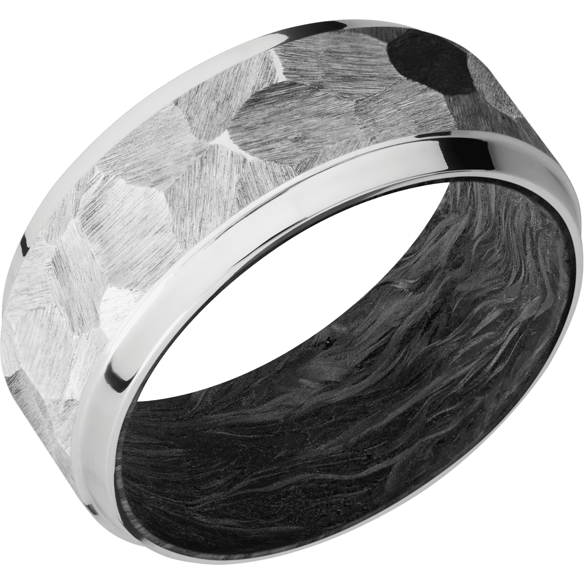 Cobalt Chrome + Rock , Polish Finish + Forged Carbon Fiber Sleeve