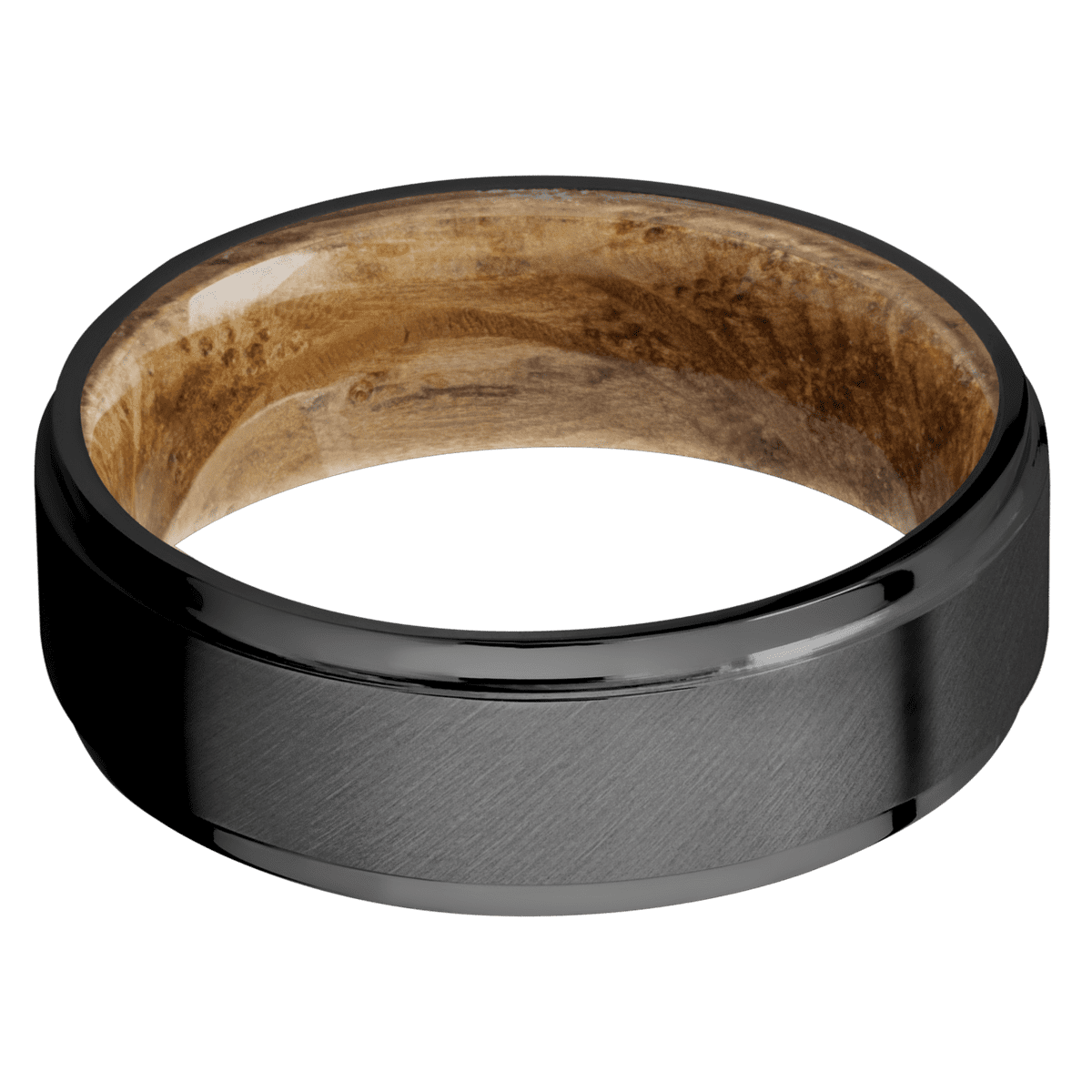 Zirconium + Anglesatin , Polish Finish + Whiskey Barrel