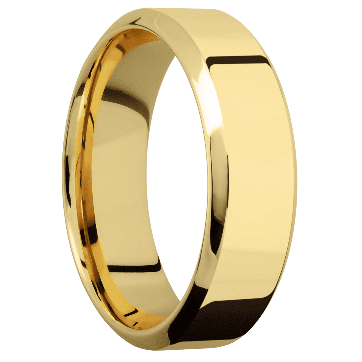 14K Yellow Gold + Polish , Polish Finish