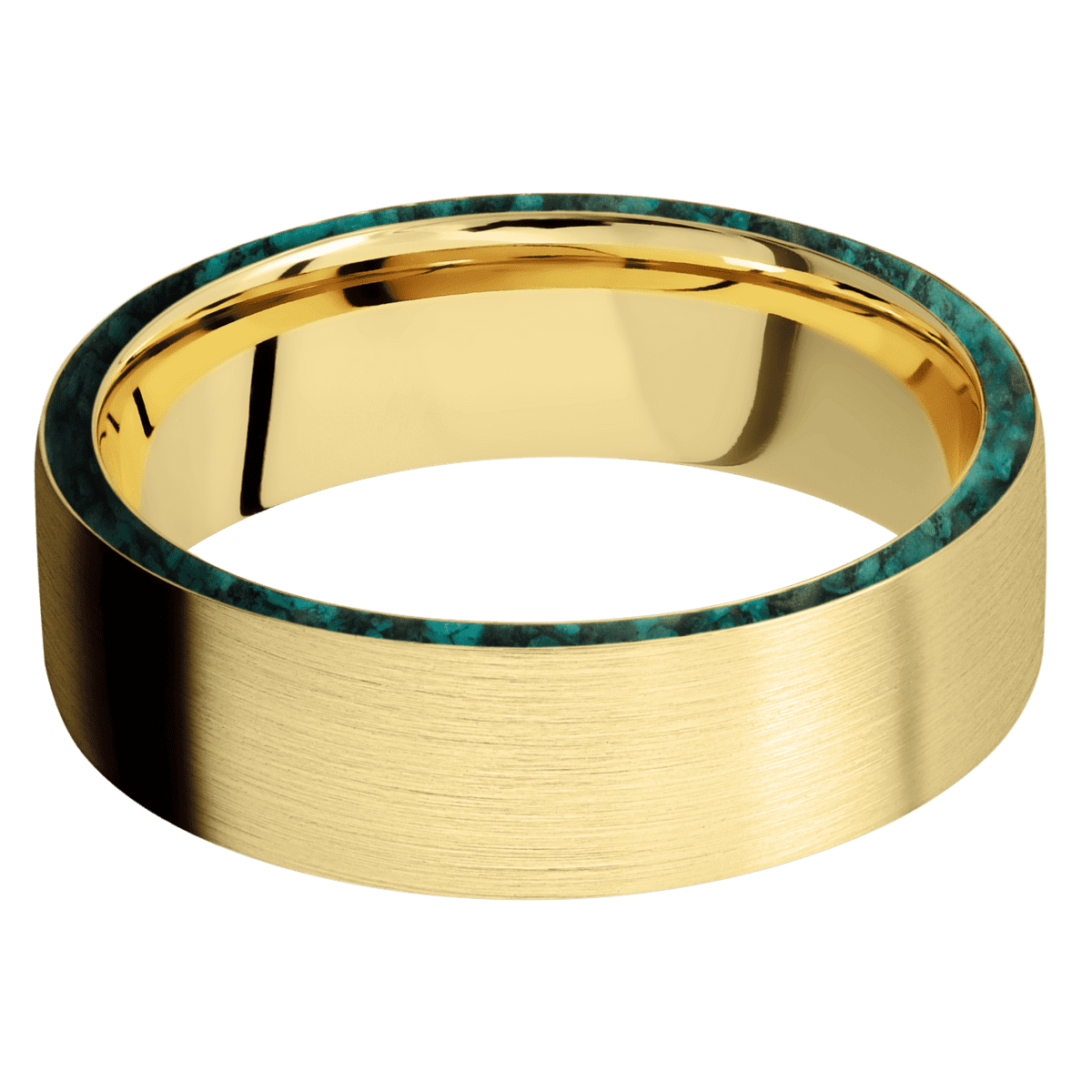 10K Yellow Gold + Satin Finish