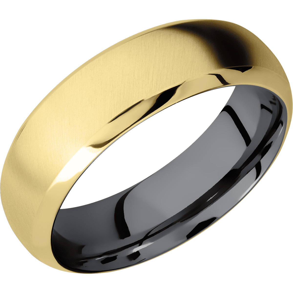 10K Yellow Gold + Anglesatin , Polish Finish + Tantalum