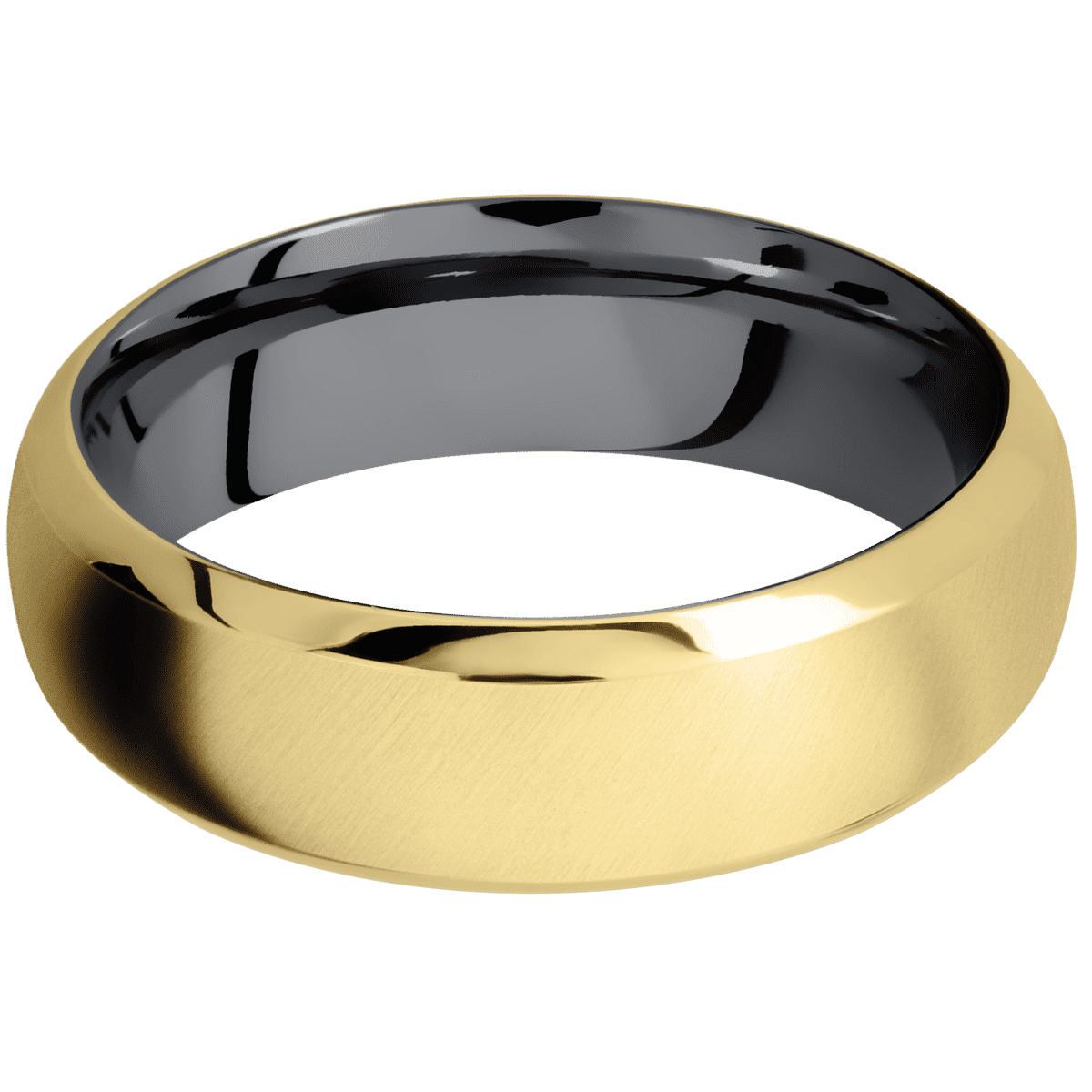 10K Yellow Gold + Anglesatin , Polish Finish + Tantalum