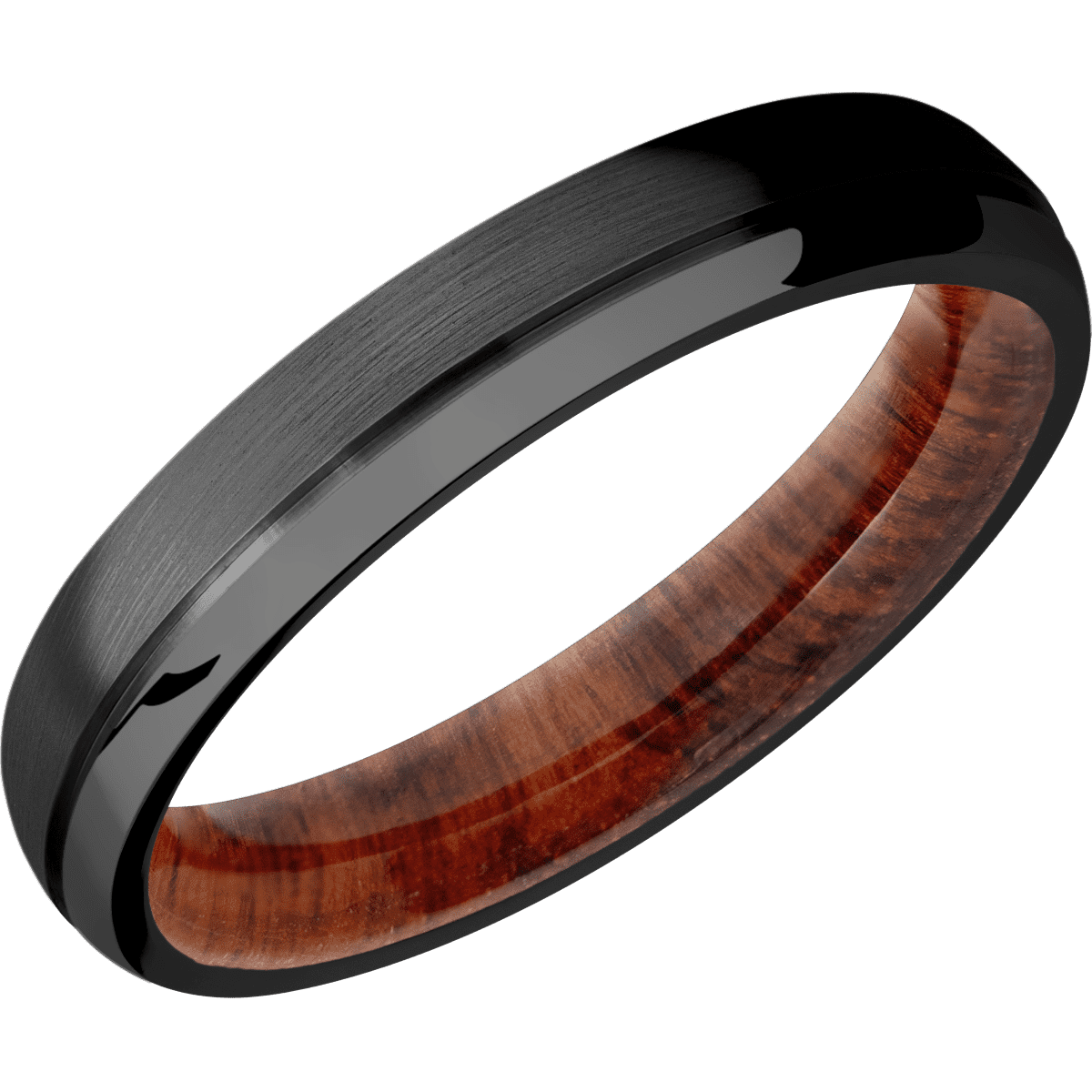 Zirconium + Satin , Polish Finish + Snake Wood