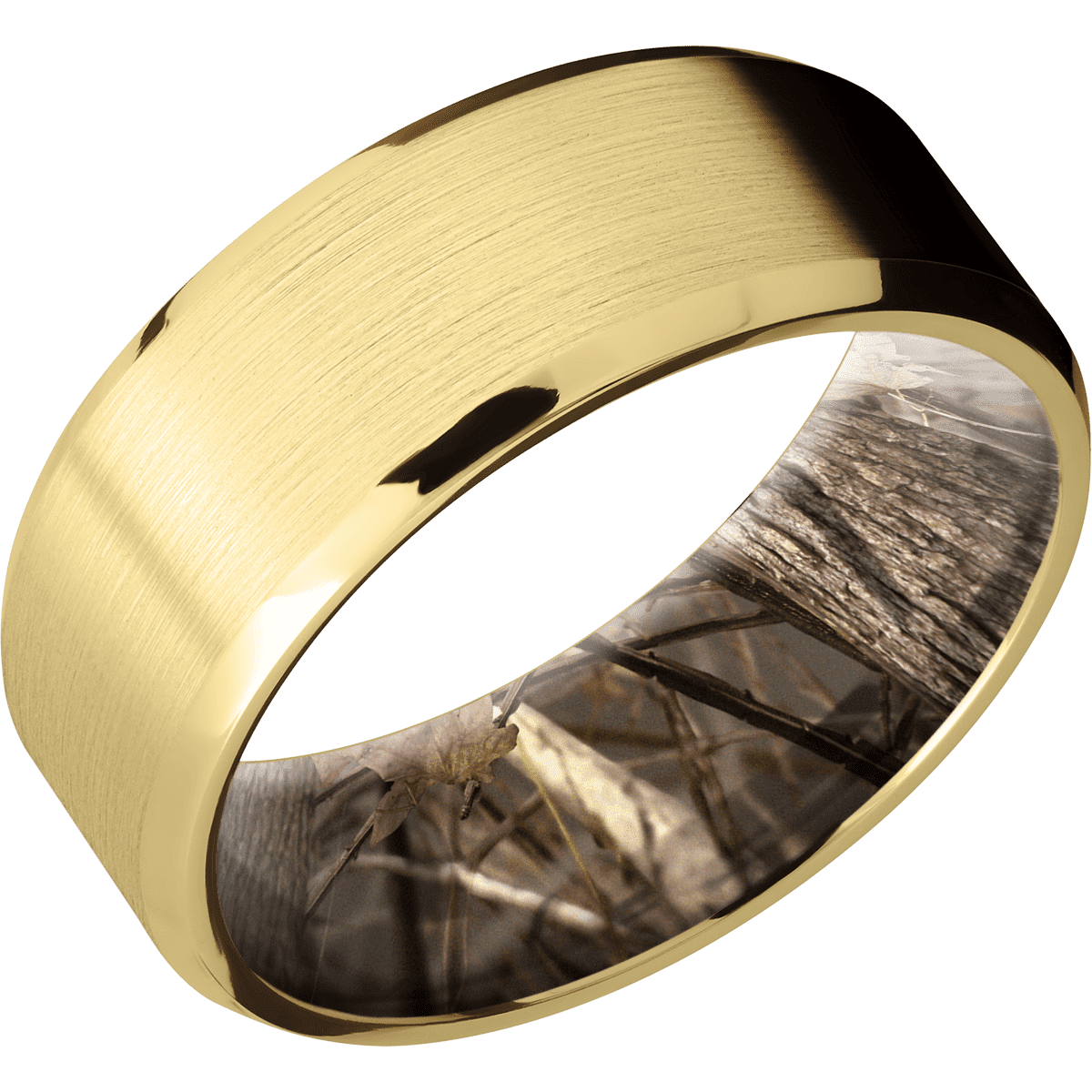 10K Yellow Gold + Satin Finish + King&#39;s Woodland