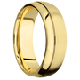 10K Yellow Gold + Satin , Polish Finish