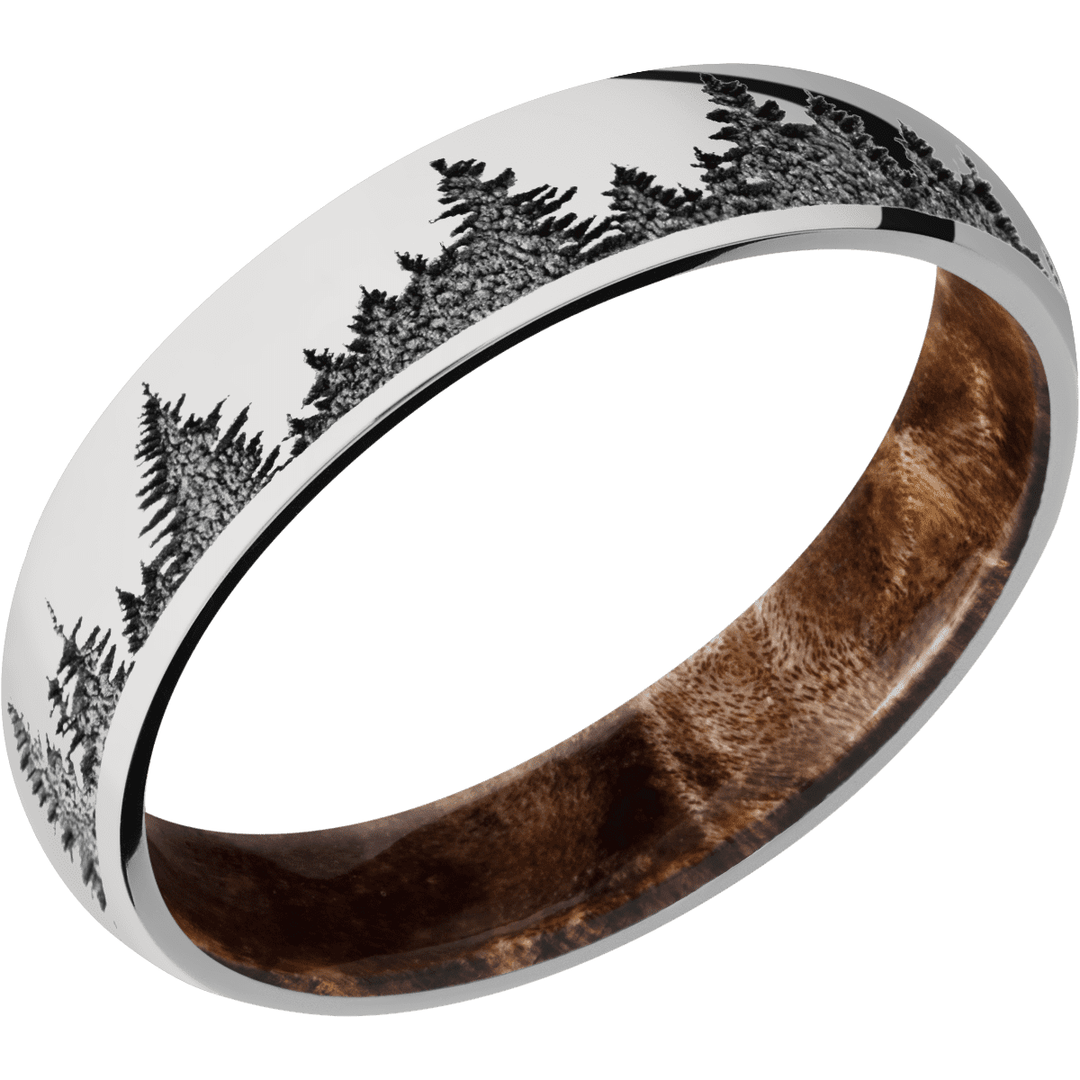 Platinum + Polish Finish + Maple Burl