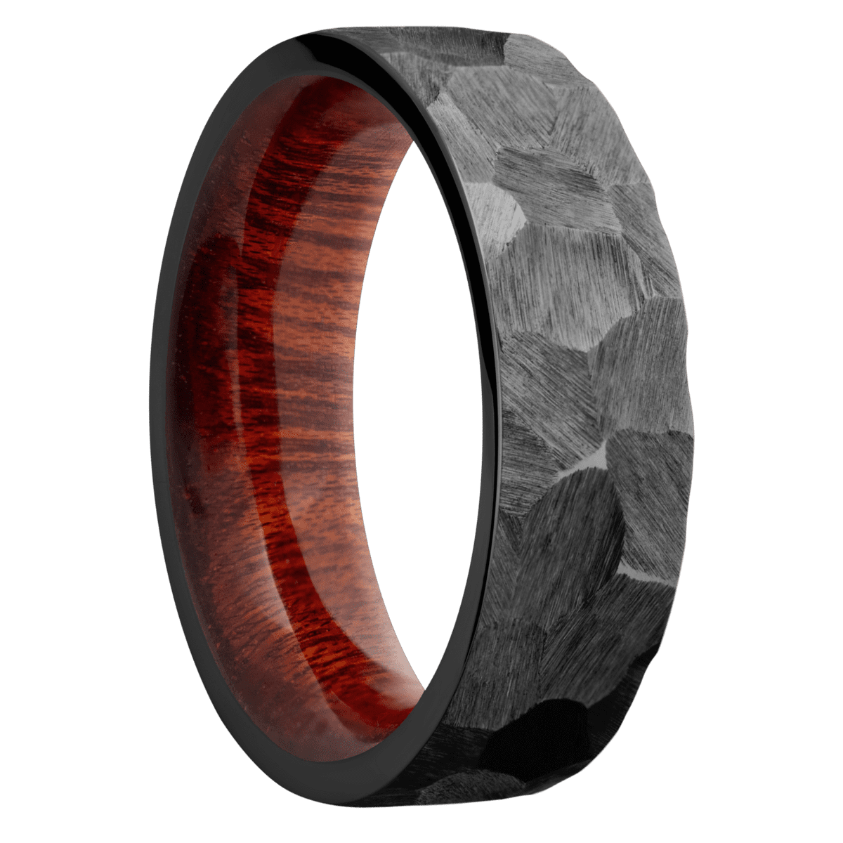 Zirconium + Rock Finish + Blood Wood