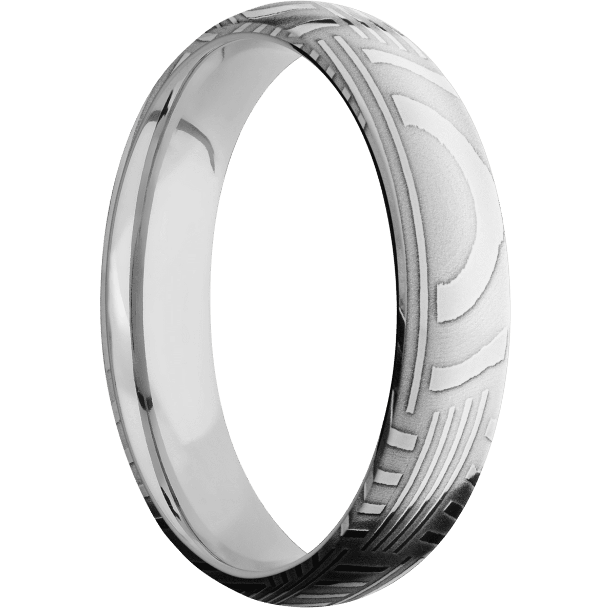 Basketweave + Polish Finish + Titanium