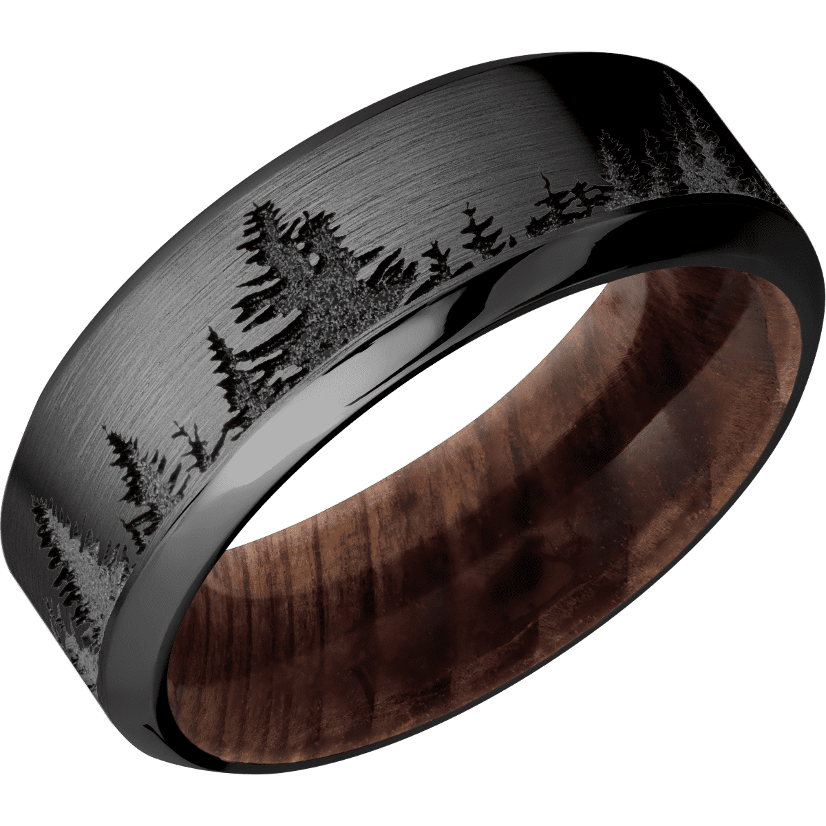 Zirconium + Satin , Polish Finish + Sequoia
