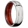 Titanium + Polish , Polish Finish + Red Heart