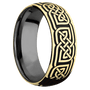 10K Yellow Gold + Polish Finish + Zirconium