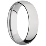 Titanium + Polish Finish + 10K White Gold