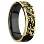14K Yellow Gold + Polish Finish + Zirconium