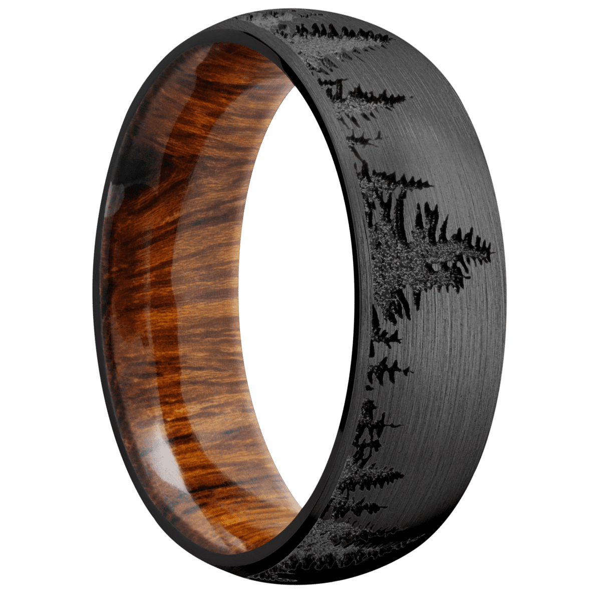 Zirconium + Satin Finish + Desert Iron Wood