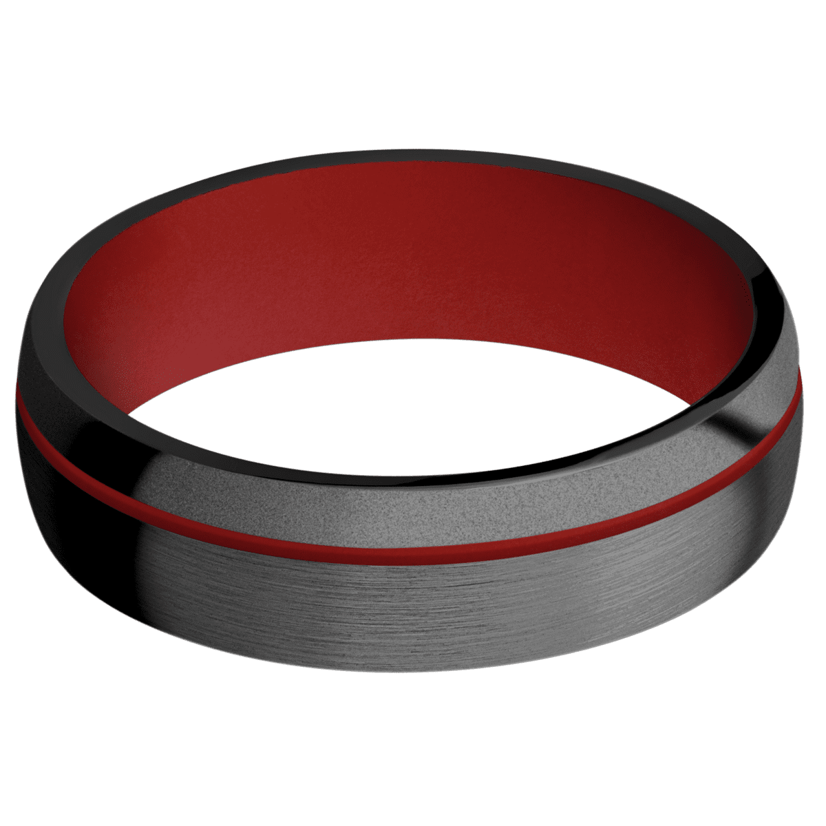 Zirconium + Satin , Bead Finish + USMC Red