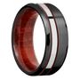 Zirconium + Satin , Polish Finish + Red Heart