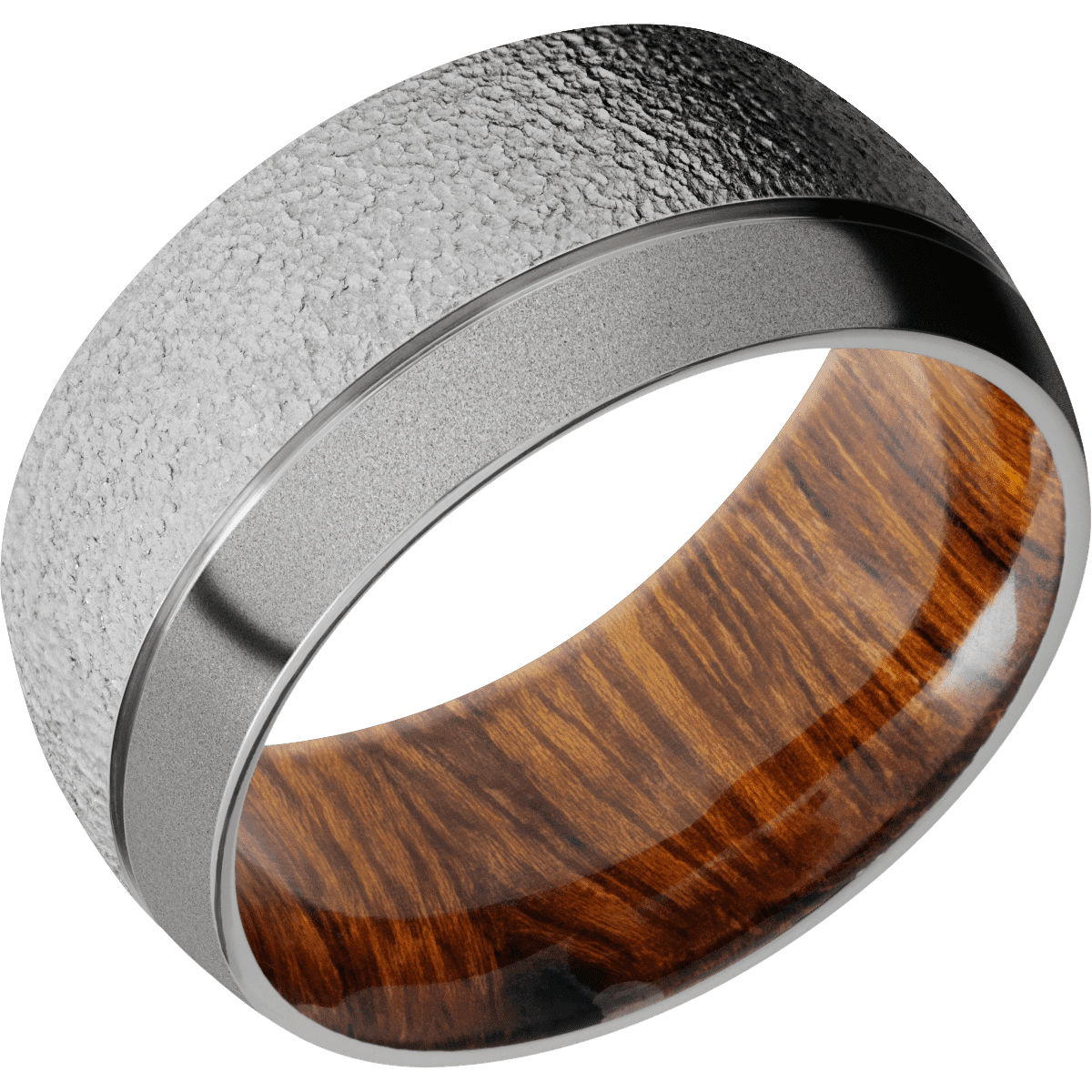 Titanium + Stipple , Sand Finish + Desert Iron Wood