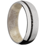 Titanium + Stone , Polish Finish + Antler Sleeve