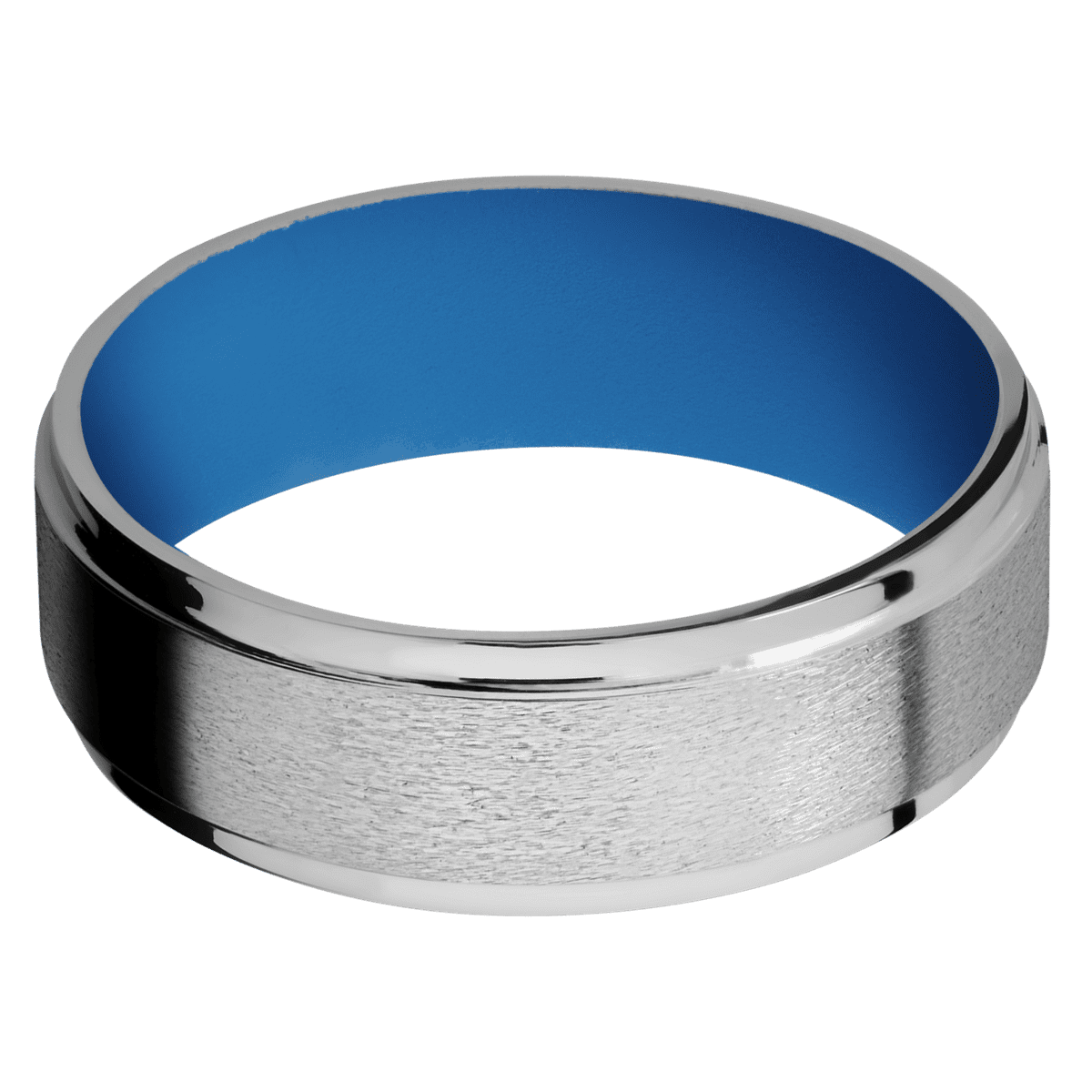 Titanium + Stone , Polish Finish + Sea Blue